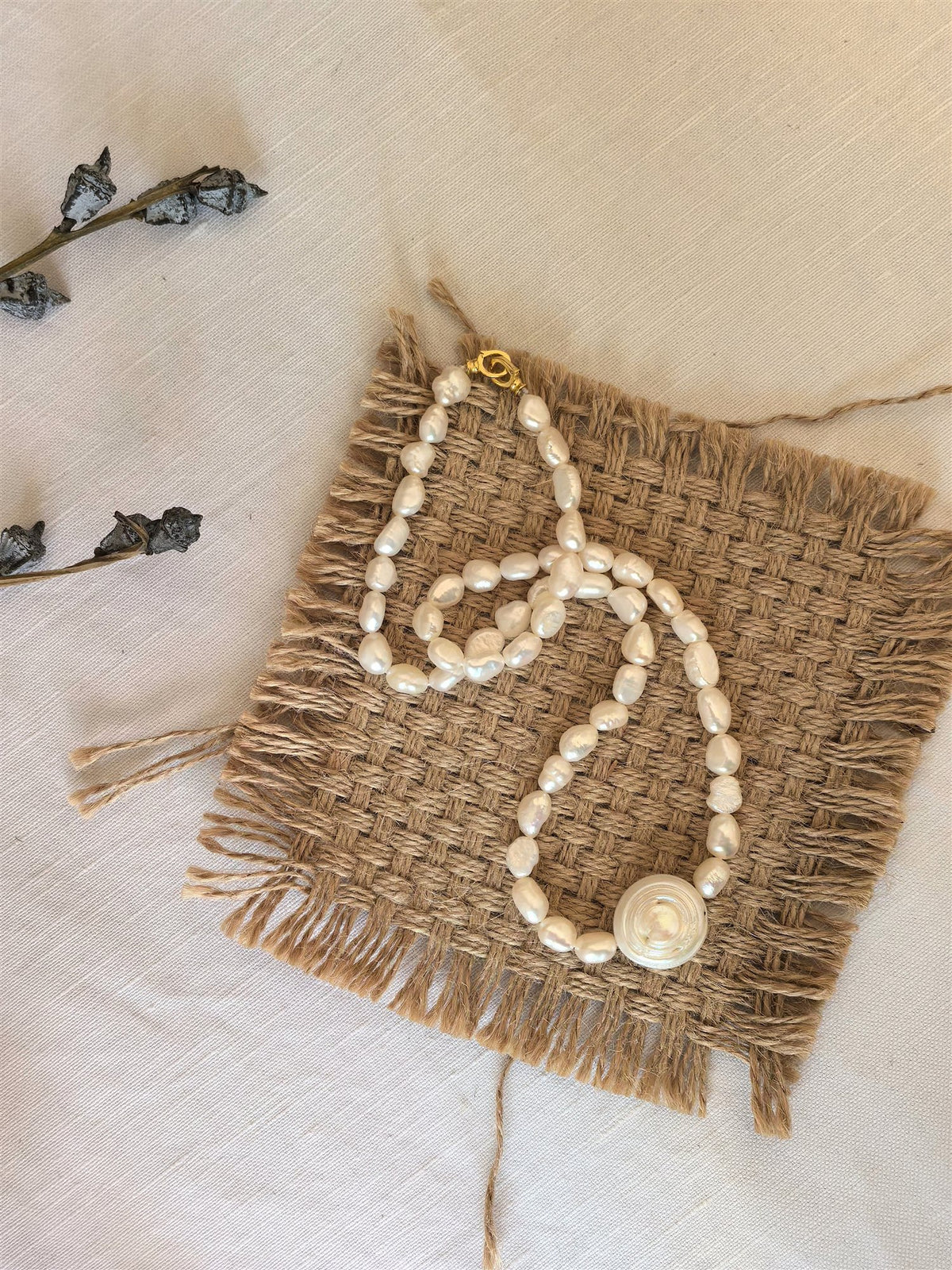 Organic Baroque Pearl Necklace — photo 1