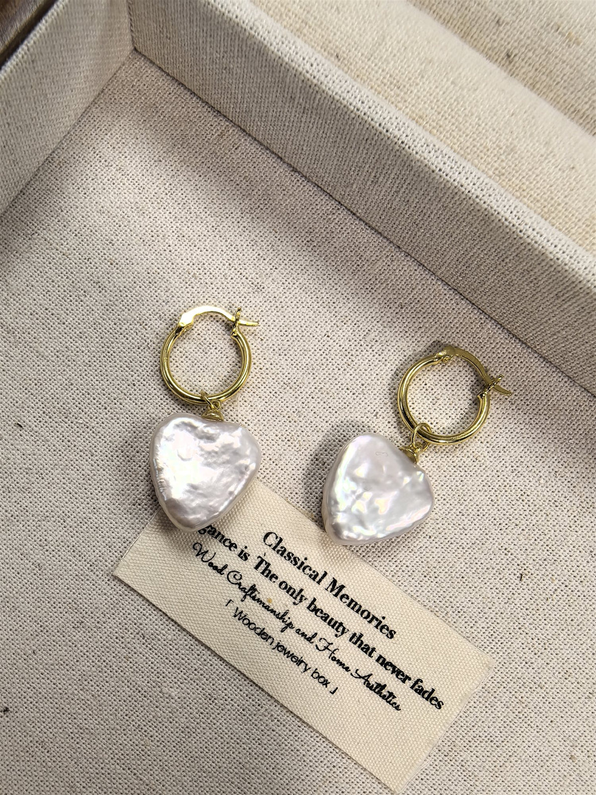 Baroque Pearl Hoop Earrings — photo 5